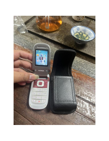 Funda de Flip para Nokia 2760/2780/2720 V - Cuero Vegano Negro