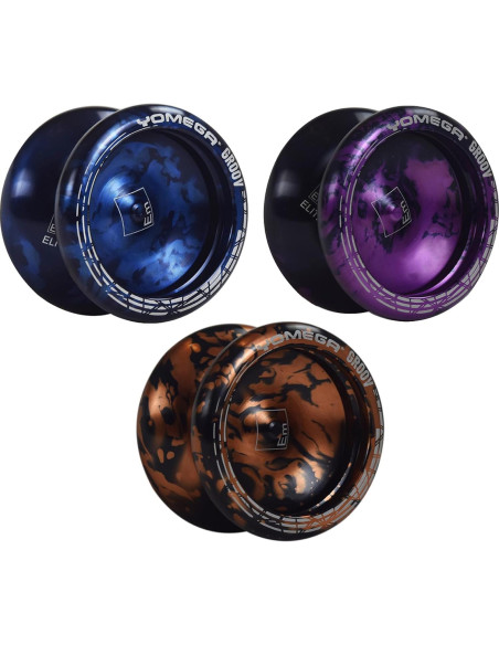Yoyo Profesional Yomega Groov de Aluminio - Negro y Azul Yoyo Profesional Yomega Groov de Aluminio - Negro y Azul