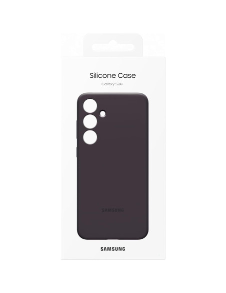 Funda de Silicona Original Samsung Galaxy S24+ Violeta Oscuro Funda de Silicona Original Samsung Galaxy S24+ Violeta Oscuro