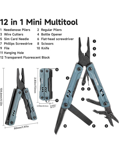 NexTool Mini Sailor S11 Pro Multiherramienta 12-en-1 Compacta NexTool Mini Sailor S11 Pro Multiherramienta 12-en-1 Compacta