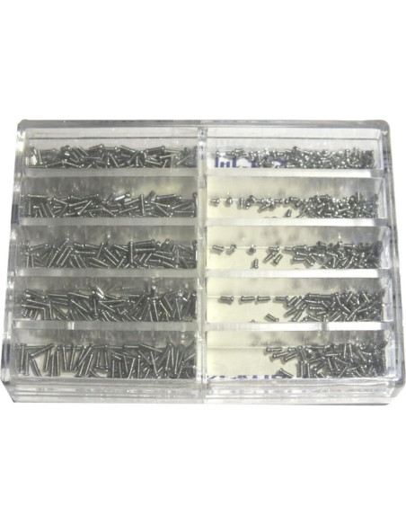 Juego de Tornillos de Reloj Acero Inoxidable Mexi 670pcs Juego de Tornillos de Reloj Acero Inoxidable Mexi 670pcs