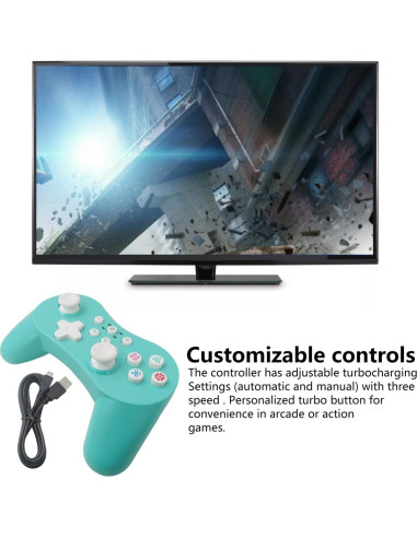 Controlador Inalámbrico INGQI para Nintendo Switch Verde