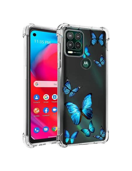 Funda Protectora TPU para Moto G Stylus 5G 2021 - Mariposa Azul Funda Protectora TPU para Moto G Stylus 5G 2021 - Mariposa Azul