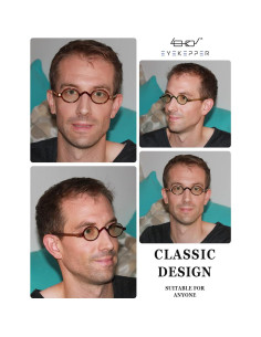 Gafas de luz azul Eyekepper BB40 - Redondas - Rojo 2