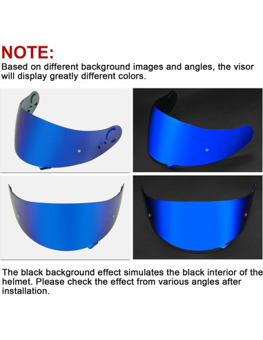 Visera Tinte PSLER GT Air 2 Reemplazo CNS-1 Azul Profundo