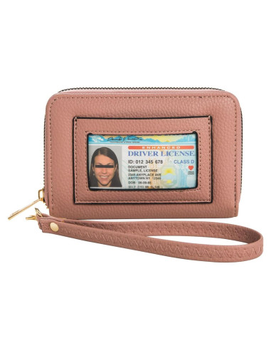 Cartera Portatarjetas RFID FACAI Malva - Compacta para Mujeres