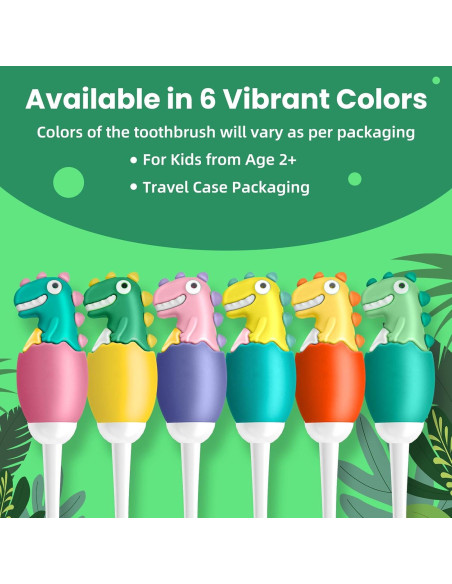 Cepillo de dientes manual ZMRZ para niños 2-7 años verde Cepillo de dientes manual ZMRZ para niños 2-7 años verde