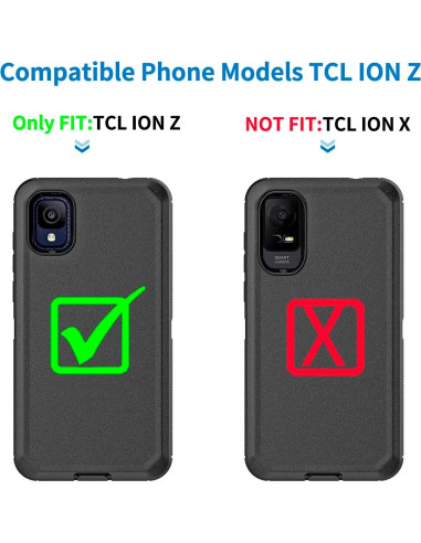 Funda Anloes Bumper 3 en 1 para TCL ION Z - Alta Dureza