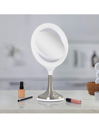 Espejo de tocador Zadro Solana LED 24.77 cm 8X/1X blanco