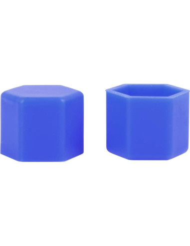 Cubiertas de Tornillos de Rueda X AUTOHAUX 20pcs 21mm Azul