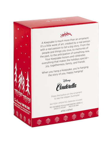 Adorno Navideño Mini Cinderella Hallmark 2017 con Luz