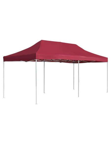 Carpa Plegable Profesional GROSERY 5x3m Rojo Vino Resistente Carpa Plegable Profesional GROSERY 5x3m Rojo Vino Resistente