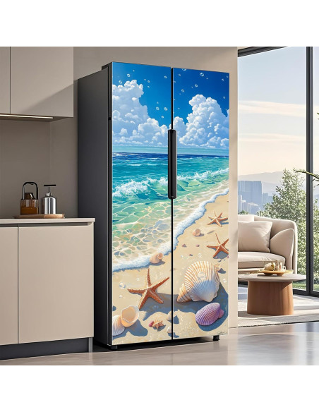 Juego de Calcomanías de Vinilo AOHMPT para Refrigerador 82x199 cm Juego de Calcomanías de Vinilo AOHMPT para Refrigerador 82x199 cm