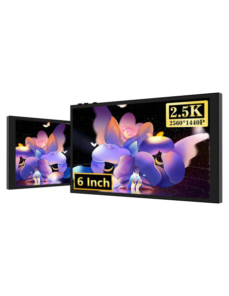 Monitor Portátil AISHICHEN 6" 2560x1440 IPS HDMI con Altavoces Monitor Portátil AISHICHEN 6" 2560x1440 IPS HDMI con Altavoces