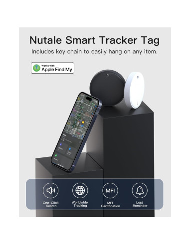 Rastreador Bluetooth Nutale F20X para Equipaje y Artículos