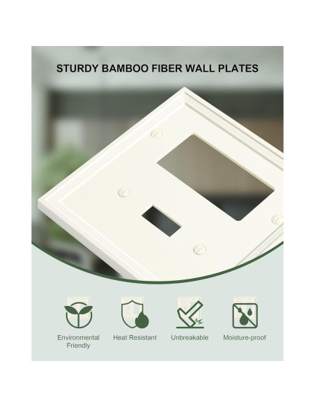 Placas de Interruptor y Enchufe Decorativas Treewell 2 Pzas Placas de Interruptor y Enchufe Decorativas Treewell 2 Pzas