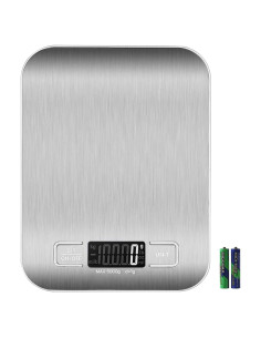Báscula de Cocina Digital CX2012, 5kg, Acero Inoxidable