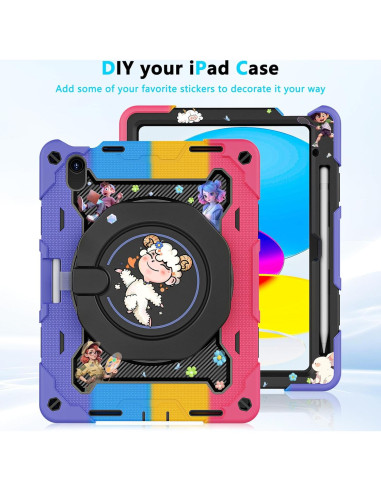 Funda ROISKIN para iPad 10 y 11 Pulgadas con Soporte 360
