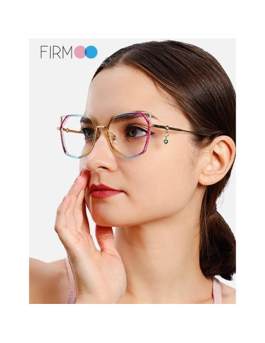 Gafas de luz azul Firmoo estilo gato con colgante UV400