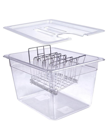 Contenedor Sous Vide WELKOR 12QT con Tapa y Estantes