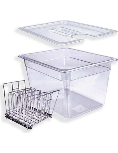 Contenedor Sous Vide WELKOR 12QT con Tapa y Estantes