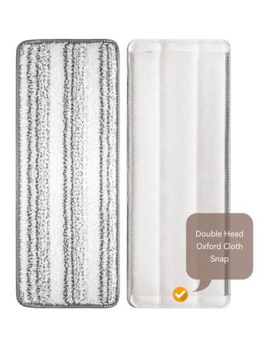 Paños de Mopa de Microfibra 33x12.4 cm Reemplazo Lavable 6 Pzas