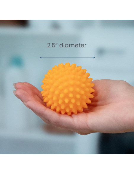 Pelotas de Secado Reutilizables S&T INC. Naranja 6 Piezas 6.35 cm Pelotas de Secado Reutilizables S&T INC. Naranja 6 Piezas 6.35 cm
