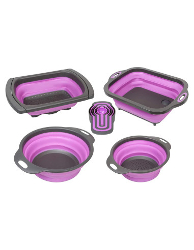 Juego de Utensilios de Cocina Plegables PurpleChef 10 Piezas