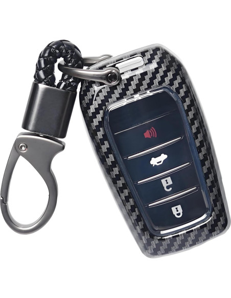 Cubierta de Llave Toyota Carbono Spidvunx 2017-2024 Negra Cubierta de Llave Toyota Carbono Spidvunx 2017-2024 Negra