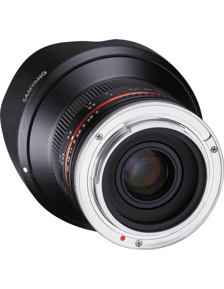 Lente Samyang 12mm F2.0 NCS CS Micro Cuatro Tercios - Negro Lente Samyang 12mm F2.0 NCS CS Micro Cuatro Tercios - Negro