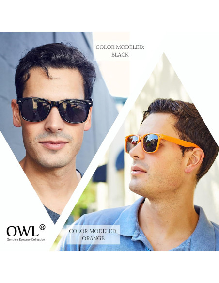 Gafas de Sol Retro OWL Unisex con Protección UV400 Gafas de Sol Retro OWL Unisex con Protección UV400