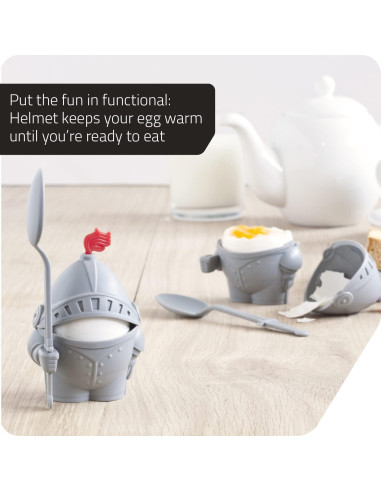Soporte para Huevos Cocidos Peleg Design Arthur con Cuchara