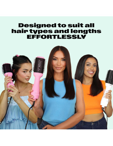 Cepillo Secador Trademark Beauty Easy Blo 4 en 1 - Blanco