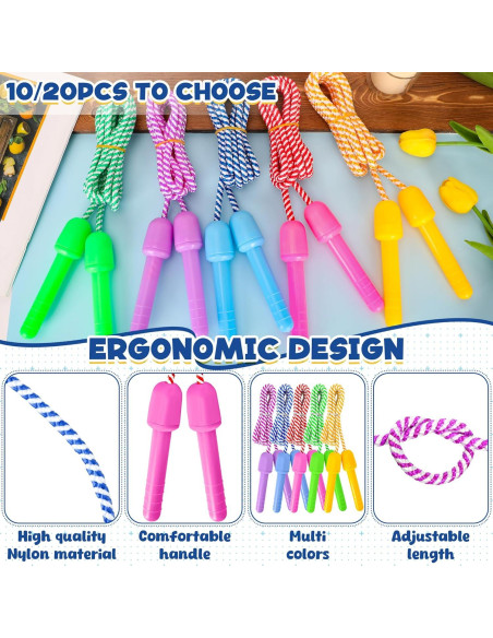 Cuerda de Salto ZATAYE para Niños 2.37m Ajustable Multicolor Cuerda de Salto ZATAYE para Niños 2.37m Ajustable Multicolor
