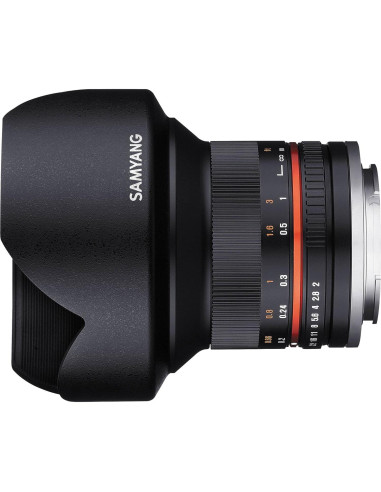 Lente Samyang 12mm F2.0 NCS CS Micro Cuatro Tercios - Negro