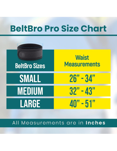 Cinturón Elástico Sin Hebilla BeltBro Pro para Hombres - Acolchado Suave
