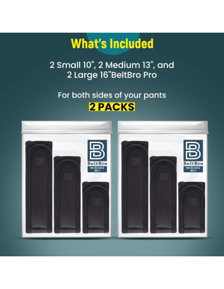 Cinturón Elástico Sin Hebilla BeltBro Pro para Hombres - Acolchado Suave Cinturón Elástico Sin Hebilla BeltBro Pro para Hombres - Acolchado Suave