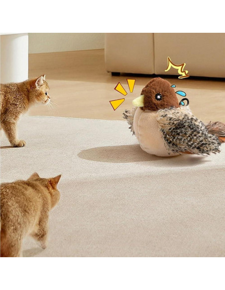 Juguete para Gato HYCIM Pájaro Interactivo Recargable 14cm Juguete para Gato HYCIM Pájaro Interactivo Recargable 14cm