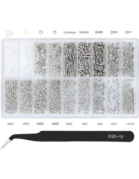 Kit de Reparación de Gafas MMOBIEL 1010 Piezas con Destornilladores Kit de Reparación de Gafas MMOBIEL 1010 Piezas con Destornilladores