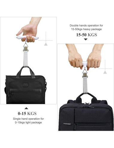 Báscula Digital de Viaje QUMOX 50kg Alta Precisión Plata
