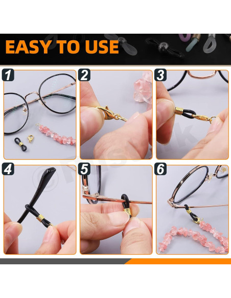 Kit 330 Piezas Conectores de Silicona para Gafas Rustark Kit 330 Piezas Conectores de Silicona para Gafas Rustark