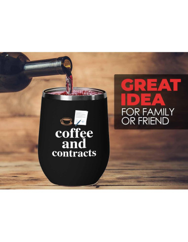 Taza de Vino Bubble Hugs 355ml - Acero Inoxidable Moderna