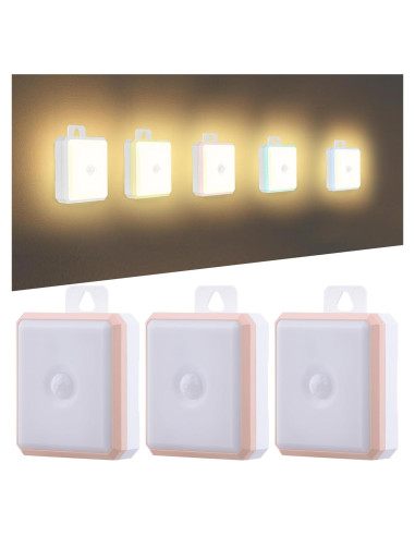 Sensor de Movimiento Luz Nocturna SMASOON 4000K Paquete de 3