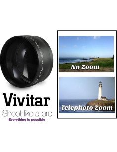 Lente Telefoto HD 2.2X Pro Ser para FujiFilm X-E3 58mm 2