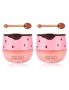 Mascarilla Labial de Miel y Fresa FREEORR - 2 Pcs Hidratante