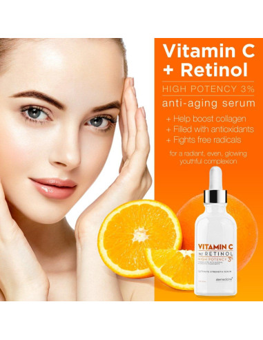 Suero Antienvejecimiento Dermedicine con Retinol y Vitamina C 30ml