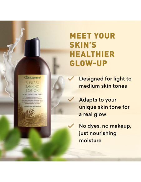 Loción bronceadora sin sol Just Nutritive 226.8 g Loción bronceadora sin sol Just Nutritive 226.8 g