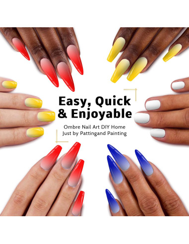 Gel de Uñas Ombre Karroy 5ml Blanco - Pintura Gradiente UV/LED