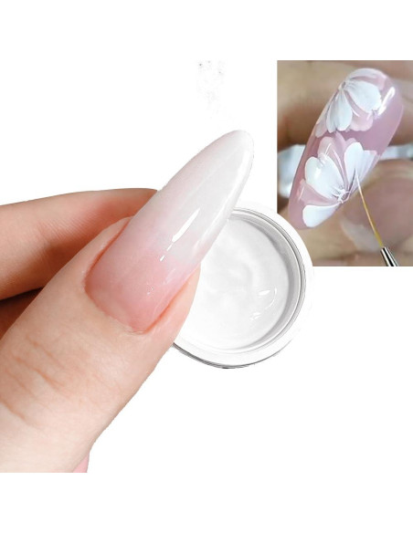 Gel de Uñas Ombre Karroy 5ml Blanco - Pintura Gradiente UV/LED Gel de Uñas Ombre Karroy 5ml Blanco - Pintura Gradiente UV/LED