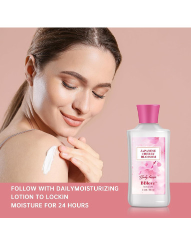Set de Regalo de Baño y Cuerpo BBlove Flor de Cerezo 4 Piezas